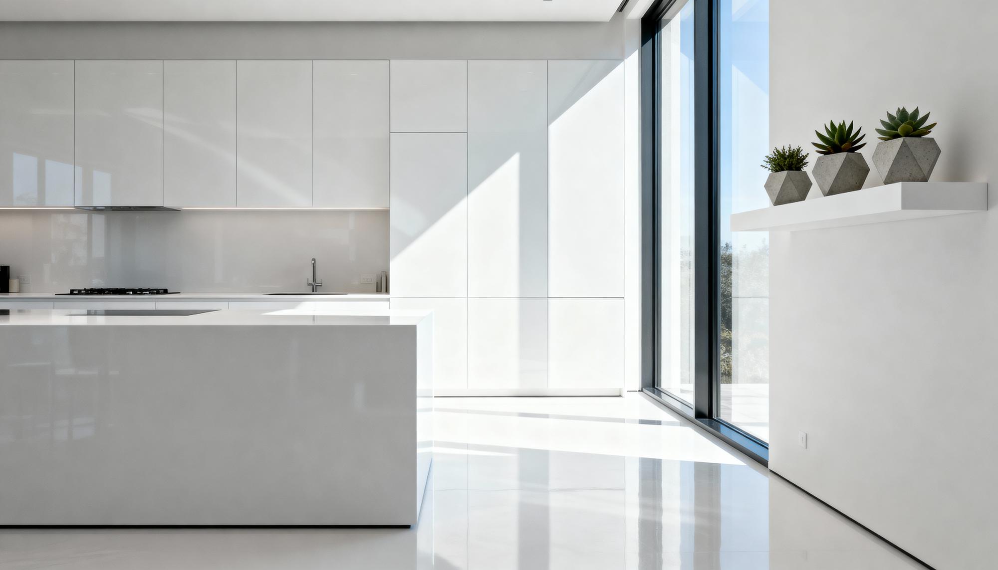 detaliu interior: bucătărie modernă